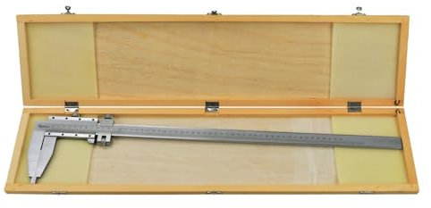 BSD Calibre à Vernier Analogique 500mm à Mâchoire Unique - Précision 0.05mm, Coffret en Bois, Idéal pour Métallurgie et Travaux de Précision