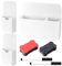 3 Pcs Pot Crayon Magnétiques, Porte-stylos Magnétiques pour Tableau Blanc, Porte Marqueur Porte-marqueurs Pot à Stylos Magnétique pour Réfrigérateur Bureau + 2 Gommes, 2 Stylos(2 Tailles,Blanc)