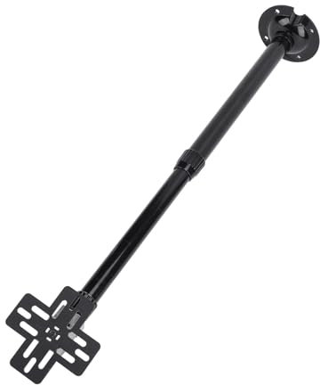 Luocute Hologram Fan Stand with Base, 3D Advertising Display Ceiling Bracket Adjustable Extendable 15.5 to 24 Inches for 3D Holographic Fan Advertising Machine, Load 8.81lb