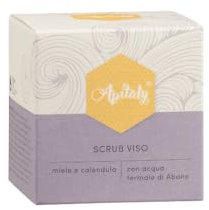 Apitaly Face Scrub – Sanftes Gesichtspeeling mit natürlichen Mikrogranulaten, Honig, Calendula & Thermalwasser – Für alle Hauttypen – Pflegendes Peeling für ein glattes Hautgefühl