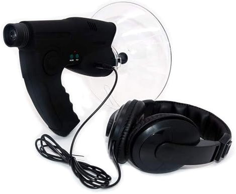 KEuLen Micrófono Parabólico Monocular, Amplificador de Sonido, Dispositivo de Escucha biónico for oído espía, telescopio genérico de Alta definición, for observación de Aves.
