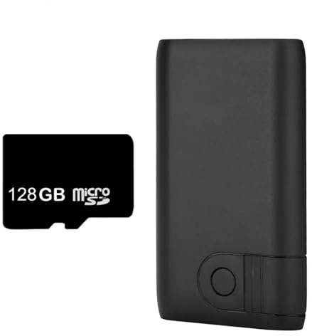 Wireless Wi-Fi Sound Recorder, 9-Month Battery Life, Sound Activated, Push Notifications, Remote Download, Premium Quality Microphone (AR06 128GB)