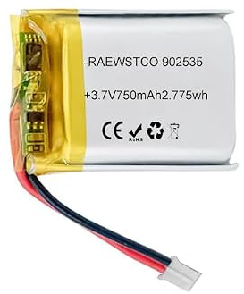 RAEWSTCO 902535 3,7V 750mAh Lithium-Akku für Elektrowerkzeuge, ferngesteuerte Autos und Modellflugzeuge