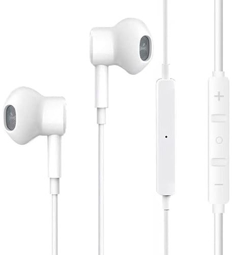 Junwolf Kopfhörer mit Kabel für iPhone [MFI Zertifiziert] In Ear Kopfhörer, Stereo mit Mikrofon und Lautstärkeregler, kompatibel mit iPhone 14/14 Pro/14 Plus/13/13Pro/12/11/SE/XR/XS/X/8/8Plus/7Plus