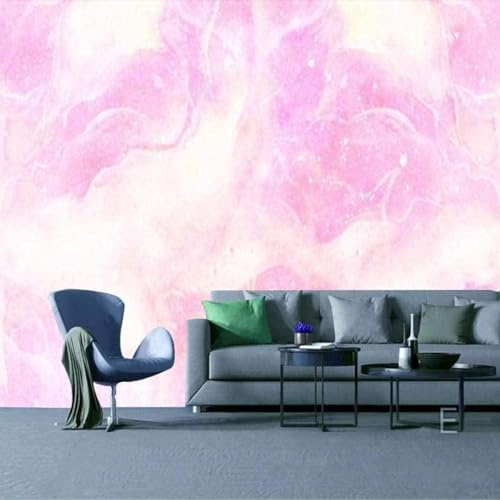 XLMING Abstrait Créatif Rose Créatif Art Papier Peint 3D Soie De Luxe Intissé Bureau Salle à Manger Canapé Chambre Salon TV Mural Décoratif-300cm×210cm