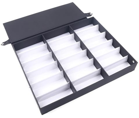 LSNNMU Custodia for occhiali da 18 slot Muilti Grids Vetrina for Porta Organizzatore for sole Per Occhiali