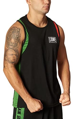 LEONE 1947, Boxweste, Unisex-Erwachsene, Schwarz, AB721