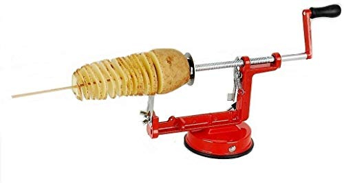 B-black® Sbuccia Patate a Spirale Twister Taglia affetta Pela Patate Manuale in Acciaio Inox
