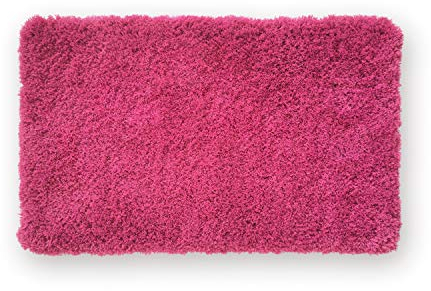 WohnDirect Premium Badematte Einzeln zum Set kombinierbar • Badvorleger Duschmatte • rutschfest & Waschbar • Badteppich, Badezimmerteppich Pink • 50 x 80 cm