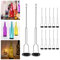 gzero Schmiedeeisen Leuchter, matt schwarz Finish dekorativer Kerzenhalter für Heimwerker Beleuchtung Wein Flasche Jar Perfect DIY Geburtstag Geschenk Party Laterne Lampe Garten Veranda 12 Packs