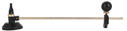 Smandy Glasschneider, 6 Radkompasse Kreisschneider mit Holzgriff und Saugnapfkreis, 4–10 mm stark, Ø 30–100 cm (60cm)