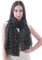 Lina & Lily Damen Schal Tuch mit Folien Sternmuster (Schwarz (Goldene Sterne))