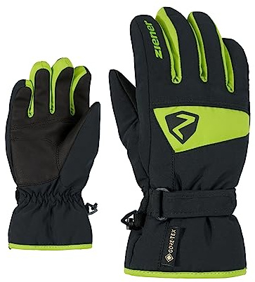 Ziener Kinder LAGO GTX glove junior Ski-Handschuhe/Wintersport | wasserdicht, atmungsaktiv, lime green, 6
