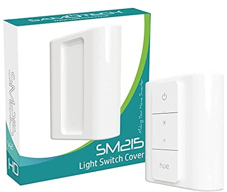 SAMOTECH Switch Cover Compatible with Philips Hue Smart Wireless Dimmer Switch V2 (Single Cover V2)