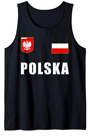 Polen Polska Polnisches Fußball Fan Outfit Trikot Tank Top
