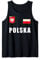 Polen Polska Polnisches Fußball Fan Outfit Trikot Tank Top