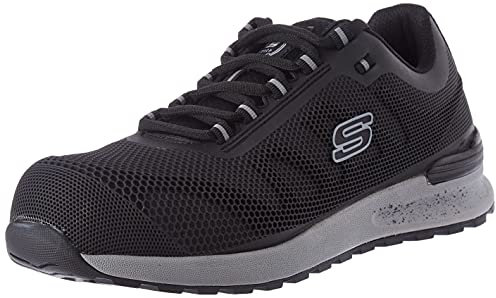 Skechers BULKLIN BRAGOO, Zapatillas para Hombre, Black KPU + Mesh, 39.5 EU