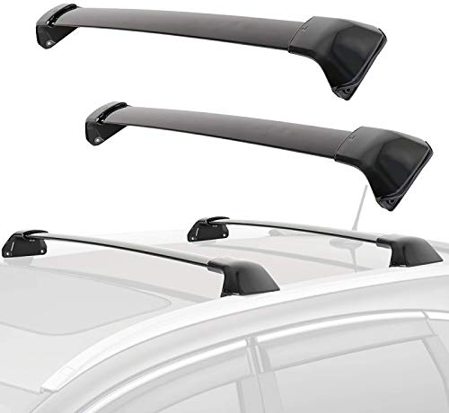 Qwldmj Dachgepäckträger für Honda CRV CR-V 2012 2013 2014 2015 2016 Querstangen Aluminium Autozubehör Top Gepäckträger Frachtstangen
