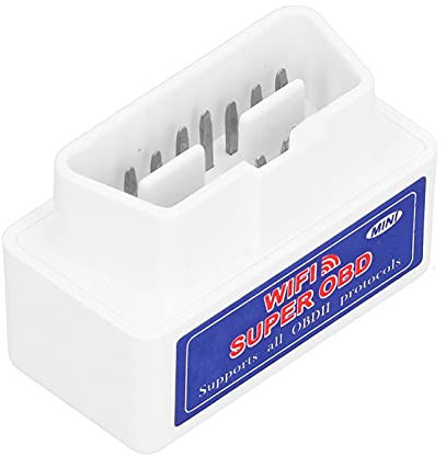 OBD2 Scanner Code, für ELM327 12V OBD2 Scanner Mini WiFi Autodetektor Diagnoseadapter(Weiß)