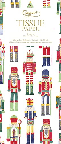 Caspari March of the Nutcrackers Christmas Tissue Wrap 4 sheets of 70 x 50 cm luxury tissue wrapping paper