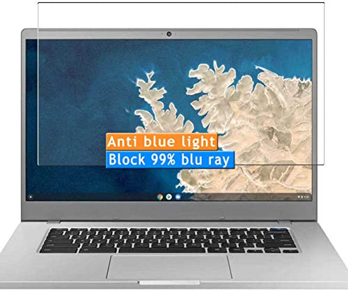 Vaxson 2-Pack Anti Luce Blu Pellicola Protettiva, compatibile con Samsung Chromebook 4+ PLUS 15.6, Screen Protector Film [Non Vetro Temperato] Nuovo