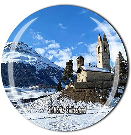 St. Moritz Schweiz Kühlschrankmagnet Kristall Touristen Souvenir Geschenkkollektion Kühlschrank Magnet Aufkleber