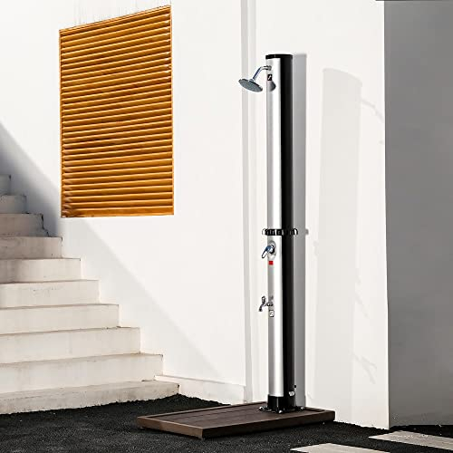 GreenYard Solardusche-Spezial, ca. 35 Liter Regendusche Gartendusche