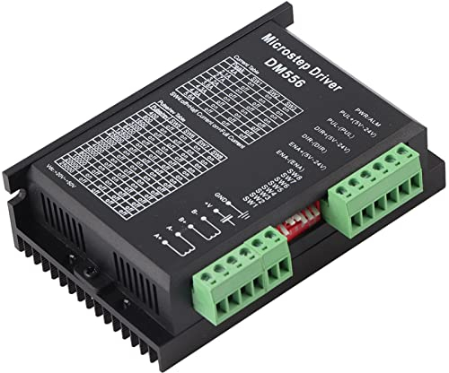 Akozon Schrittmotortreiber DM542 2-phasiger digitaler 18-48 V Gleichstrom für Serie 57/86 Schrittmotoren 4.2A DM556 2-phase Stepper Motor Driver 42/57 Stepping 24V-50V DC