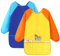 Cozlly 2PCS Kids Art Aprons for Age 7-12 Years Girls Boys, Kids Art Smock Toddler Children, Artist Painting Aprons Long Sleeves with 3 Pockets, Waterproof Play Apron for Painting, Craft, School (A)