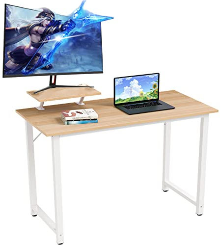 Schreibtisch Arbeitstisch Computertisch,PC Laptoptisch mit Bedienfeld Laptop Computertisch Eckschreibtisch Arbeitstisch Bürotisch Konferenztisch für Zuhause,Büro,Belastung 150kg (80 x 40 x 75cm)