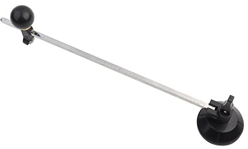 Fyearfly Kreis Glasschneider, Glass ch Neider 6-Rad-Kompasse,Einstellbarer kreisförmiger Schneid Schneider mit Saugkreis,und klarem Maßstab für Glass ch Neider(60CM)