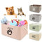 Korb Spielzeug Hund Pfote Personalisierte Pet Toy Storage Box Für Kleidung Benutzerdefinierte Katze Produkt Mit Namen Hund,Faltbare Hundefutteraufbewahrung (S 30x20x12cm)