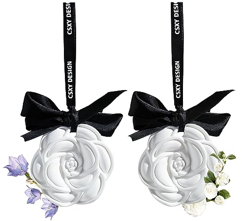 Darryy Duftstein, 2er-Pack Duftsteine für ätherische öle, Autoduft, Neuwagenduft, Raumduft, Lufterfrischer, Duftblume die überall Aufgehängt Werden Können (blaues Windspiel)