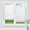 Allesin Plissee ohne Bohren Verdunkelung mit Muster Verdunklungsplissee Klemmfix, Weidenrute 70x130cm (BxH) Thermoplissee Blickdicht 100% Verdunklung für Fenster & Tür