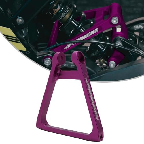 JFG RACING Motorrad Hinterprogressionsdreieck Aluminium Aufhängungsgestänge für Sur Ron Light Bee S/X Segway X160/X260-Lila