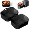 Cathpetic 2 forros de silicona para freidora de aire Ninja Double Stack XL 9.5L SL400UK, agujero de apertura lateral, gran capacidad, freidora de aire Ninja de doble apilamiento, accesorios de