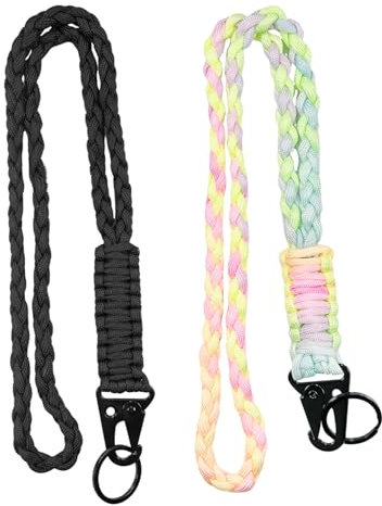 2 Piezas De Cordones Trenzados Con Hebillas De Metal, Cordón Para Insignia, Cordón Para Teléfono Celular Antipérdida, Cordón Trenzado, Hebilla De Moda Universal