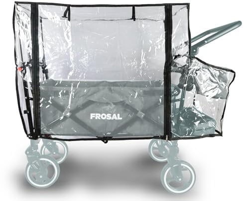 FROSAL Regenverdeck für Bollerwagen Paul Regenschutz Regen-Hülle Schutzhaube