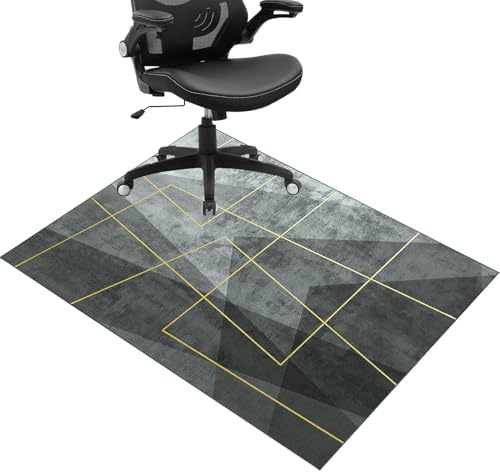 Office Chair Mat for Carpet Floor, Computer Gaming Chair Mat, Floor Protectors for Rolling Chairs, Heavy Duty Desk Chair Mat, Non-slip Carpet Protector Chair Mat for Home and Office 90 x 120 cm