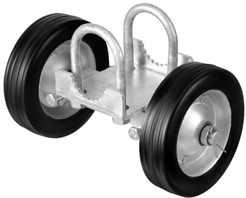 VEVOR Kit Cancello Scorrevole, Kit Hardware per Cancello da 146 mm, Rotelle Universali Regolabili per Cancello, Rullo Guida per Carichi Pesanti per Cancello Porta Scorrevole, Carico 272,15 kg, Nero