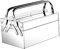HOUDERCO Kasten Werkzeugkasten Aus Edelstahl Spieß Zubehör Tool-organizer Schraubendreher Bausatz Werkzeugkiste Kleine Mit Deckel Tür Werkzeugkästen Rostfreier Stahl Silver