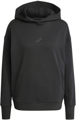 adidas Women's All SZN French Terry Loose Hoodie, Black, XXL