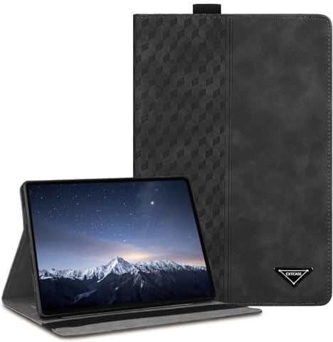 CXTCASE Case for Samsung Galaxy Tab S10 FE Plus/S10 FE+ 13.1 2025,PU Leather Business Cover,Protective Case Tablet Shell for Samsung Galaxy Tab S10 FE Plus,Black