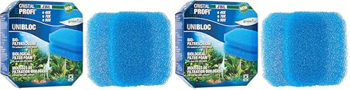 JBL UniBloc 6016100 Bio-Filterschaum Einsatz für Aquarienfilter CristalProfi e 40X, e 70X, e 90X, 2er-Pack (Packung mit 2)
