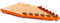 Börner Messereinschub für V5 & Vital (7mm) • Messereinsatz ideal als Pommes Schneider • Gemüsehobel Messereinschub (V-Hobel) • Börner V5 & Vital Küchenhobel Zubehör • Farbe: Orange