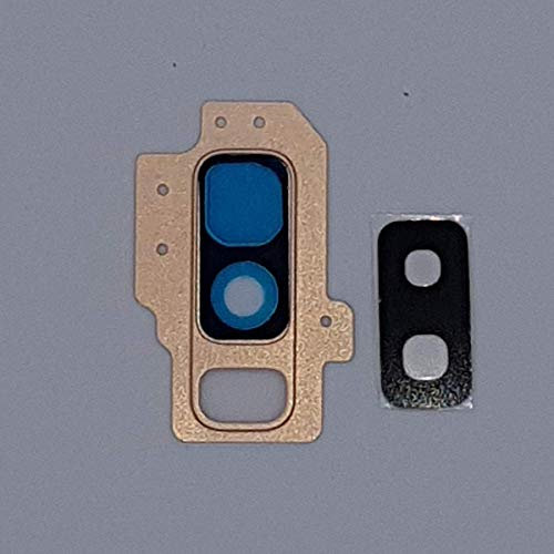 GSMSCHERM Kapot ™ Ersatz Unterteil Kamera Linse Glas Camera Scheibe Lens Glass Abdeckung Gehäuse für Samsung S9 Plus - SM-g965f (Gold)