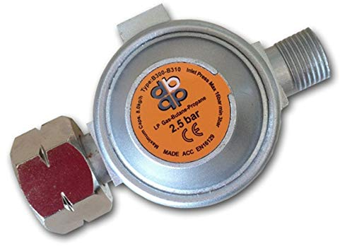 AW-Tools Druckregler 2,5bar Gas Regler Druckminderer Abflammgerät Propan Butangas, bunt