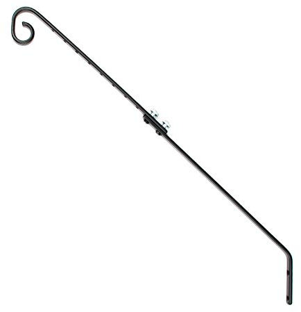 Roamwild PestOff Large Bird Feeder/Planter Heavy Duty Adjustable Deck Rail Hanging Bracket Hook Long Reach Hanger – Decking/Fence Mounted Version Extends From 28CM/11 Inches to 45cm/18 Inches