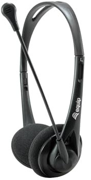 Equip Headset Klinke 245302 2m Kabel,Mikro,Fernbe. Stereo sw, schwarz