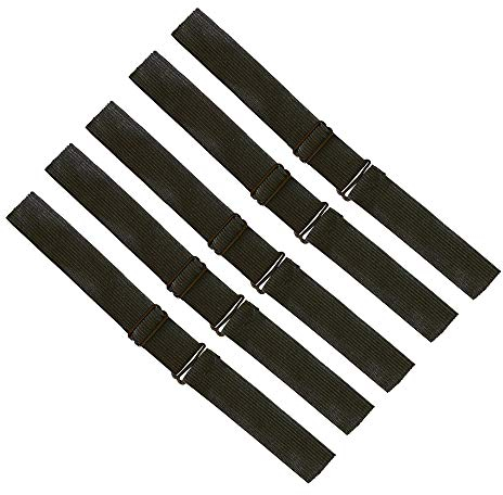 5pcs Black Adjustable Wig Band Straps Elastic Bands for Wigs Cap Accessories (2.5cm)